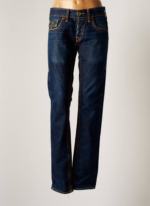 Jeans coupe droite bleu TRUE RELIGION femme