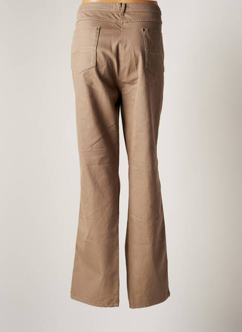 Pantalon droit beige GRIFFON pour femme
