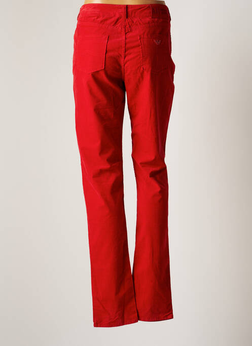 Pantalon droit rouge ARMANI pour femme