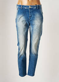 Pantalon slim broderie rivets taille normale bleu MAISON SCOTCH femme