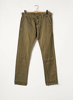 Pantalon chino poches taille normale vert LE TEMPS DES CERISES homme