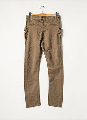 Pantalon droit fermeture zippée sous rabat boutonné taille normale vert LE TEMPS DES CERISES femme