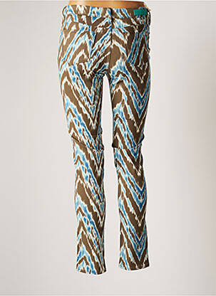 Pantalon droit marron REIKO femme