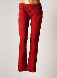Jeans coupe droite rouge MAISON SCOTCH femme