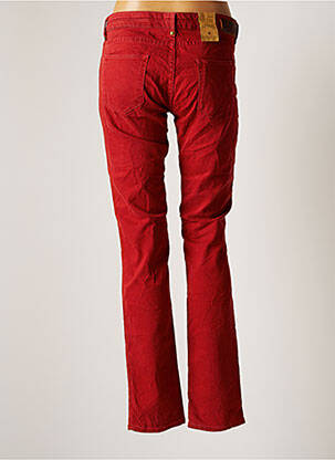Jeans coupe droite rouge MAISON SCOTCH femme