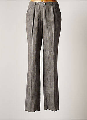 Pantalon droit gris CHRISTIAN MARRY femme