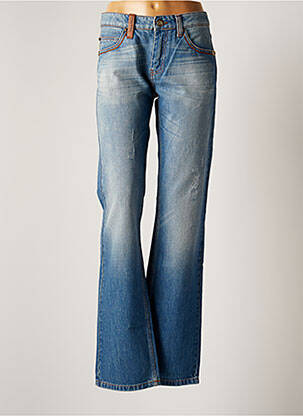 Jeans coupe droite bleu FRANKIE MORELLO femme
