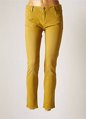 Pantalon droit jaune REIKO femme