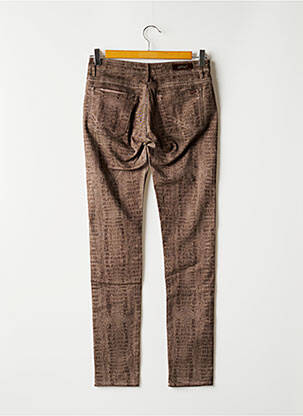 Pantalon droit marron REIKO femme