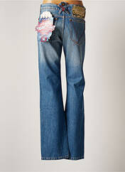 Jeans coupe droite bleu FRANKIE MORELLO pour femme seconde vue