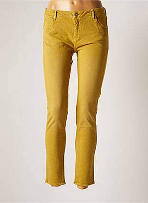 Pantalon droit jaune REIKO pour femme