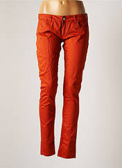 Pantalon droit orange LE TEMPS DES CERISES pour femme seconde vue