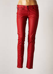 Pantalon slim rouge LE TEMPS DES CERISES pour femme seconde vue