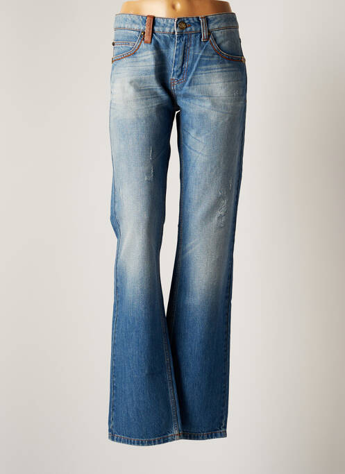 Jeans coupe droite bleu FRANKIE MORELLO pour femme