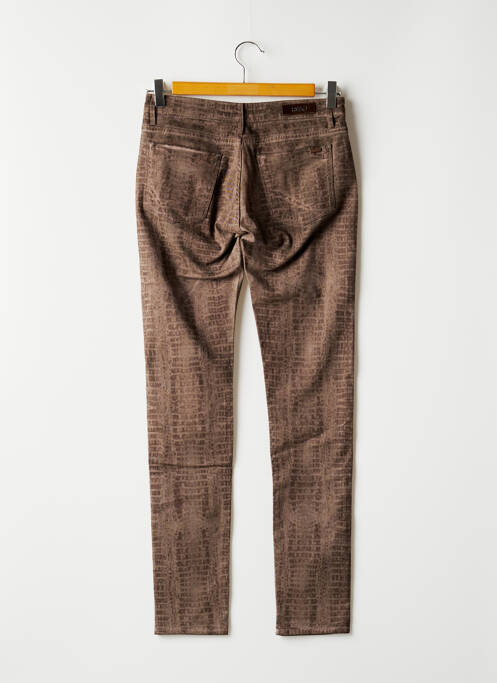 Pantalon droit marron REIKO pour femme