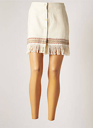 Jupe courte beige PAUL & JOE femme