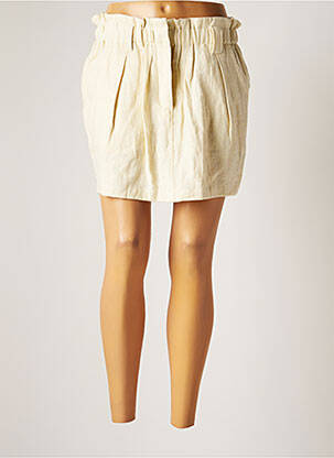 Jupe courte beige LAURENCE DOLIGE femme