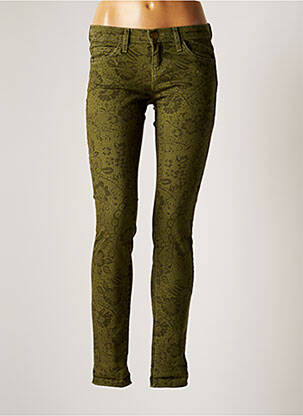 Pantalon slim vert CURRENTE/ELLIOTT femme