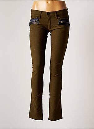 Pantalon slim vert ROSEANNA femme