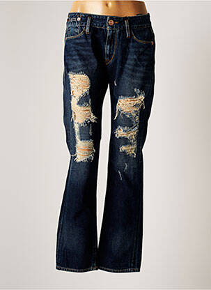 Jeans coupe droite bleu ED HARDY femme