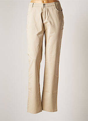 Pantalon droit beige I.QUING femme