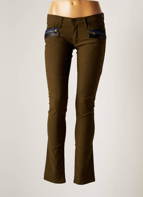 Pantalon slim vert ROSEANNA femme