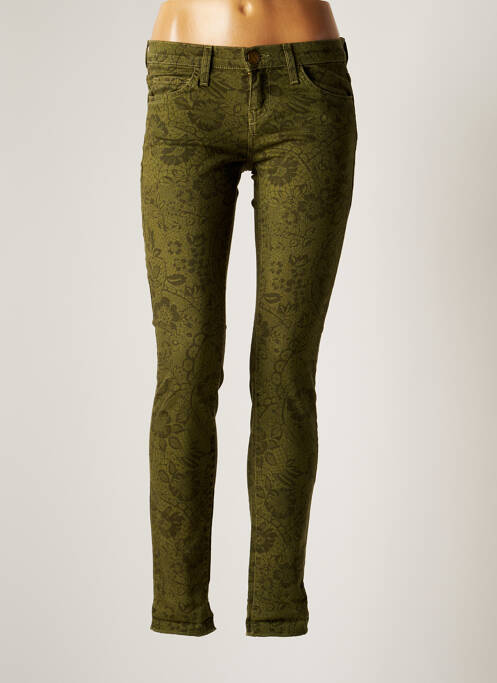 Pantalon slim vert CURRENT ELLIOTT pour femme