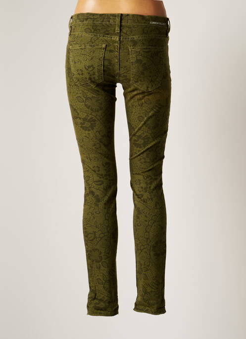 Pantalon slim vert CURRENT ELLIOTT pour femme