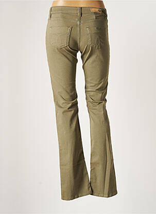 Pantalon droit vert DENIM STUDIO femme