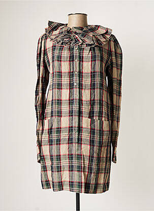 Robe courte manches longues manches longues beige BALENCIAGA femme