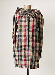 Robe courte manches longues manches longues beige BALENCIAGA femme