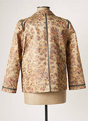 Veste casual col tailleur beige ROSEANNA femme