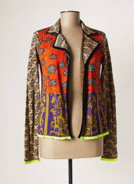 Gilet manches longues stretch beige MANILA GRACE femme