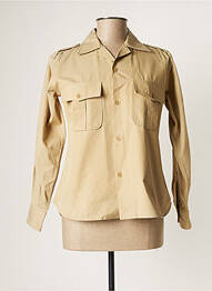 Veste casual col chemisier beige LAURENCE DOLIGE femme