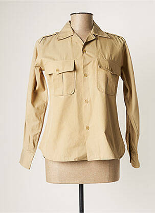 Veste casual col chemisier beige LAURENCE DOLIGE femme