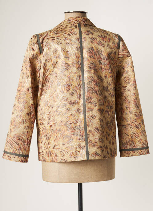 Veste casual col tailleur beige ROSEANNA femme