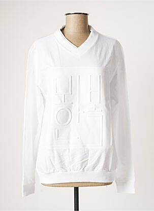 Sweat-shirt sans capuche blanc MON HANBOK femme