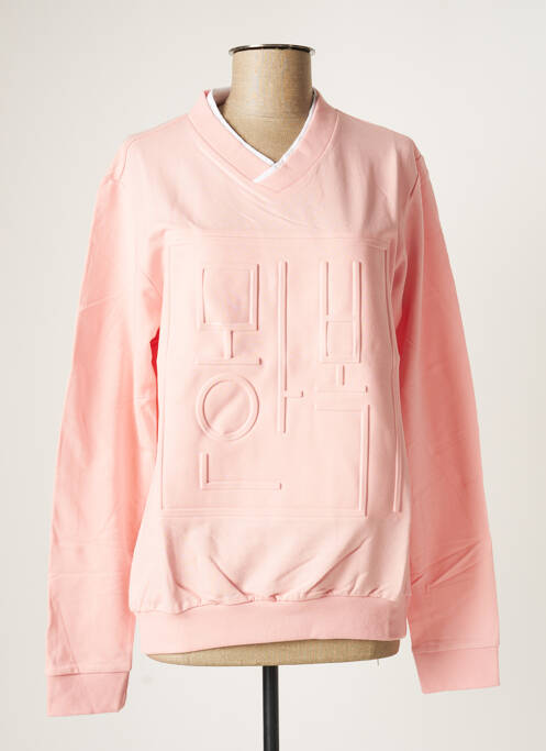 Sweat-shirt sans capuche rose MON HANBOK femme