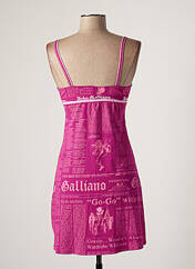 Robe courte rose JOHN GALLIANO pour femme seconde vue
