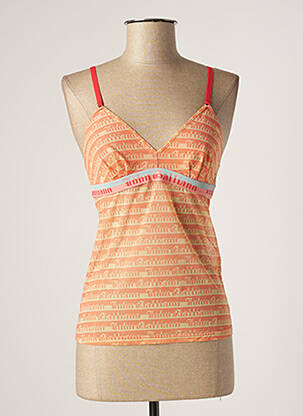 Top/Caraco orange JOHN GALLIANO pour femme