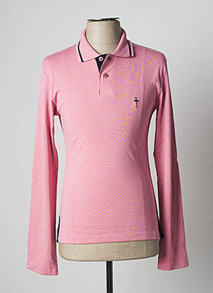Polo manches longues manches longues rose KATZ OUTFITTER homme