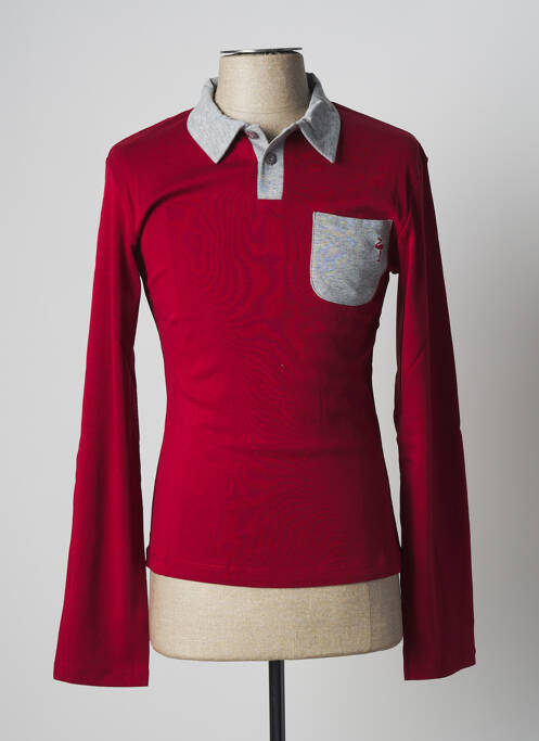 Polo manches longues manches longues rouge KATZ OUTFITTER homme