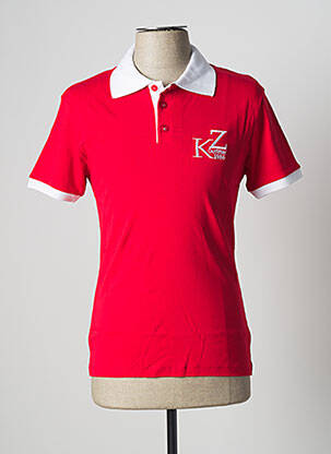 Polo tissage jersey manches courtes rouge KATZ OUTFITTER homme