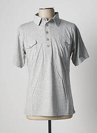 Polo tissage jersey manches courtes gris KATZ OUTFITTER homme