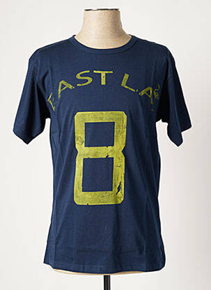 T-shirt coupe cintrée manches courtes bleu KATZ OUTFITTER homme