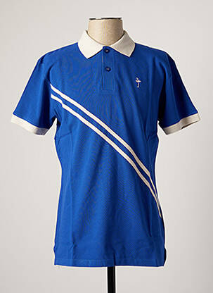 Polo coupe droite manches courtes bleu KATZ OUTFITTER homme