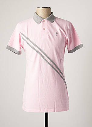 Polo coupe droite manches courtes rose KATZ OUTFITTER homme