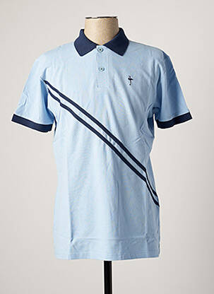 Polo coupe droite manches courtes bleu KATZ OUTFITTER homme