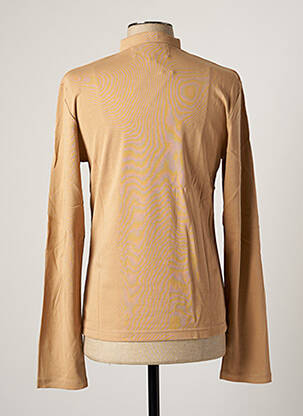 T-shirt col tunisien manches longues beige KATZ OUTFITTER homme