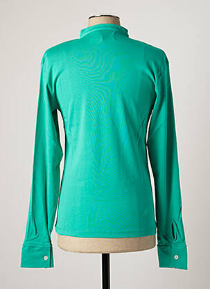 T-shirt col tunisien manches longues vert KATZ OUTFITTER homme